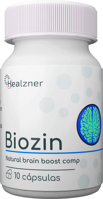 Biozin, frasco de 10 cápsulas de Healzner para apoyar la audición
